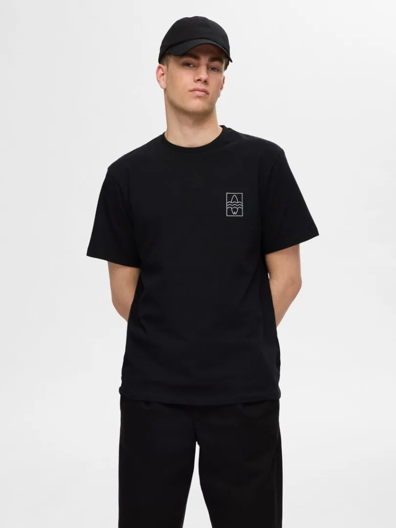 broderet_tshirt_0-4.webp T-shirts>SELECTED BRODERET T-SHIRT Black