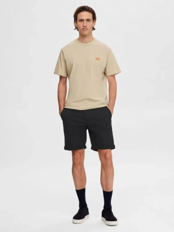 T-shirts>SELECTED BRODERET T-SHIRT Beige