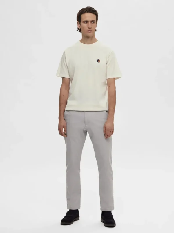 T-shirts>SELECTED BRODERET T-SHIRT White