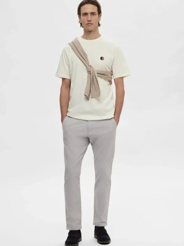 T-shirts>SELECTED BRODERET T-SHIRT White