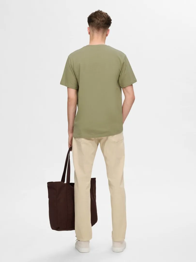 broderet_tshirt_4-3.webp T-shirts>SELECTED BRODERET T-SHIRT Green