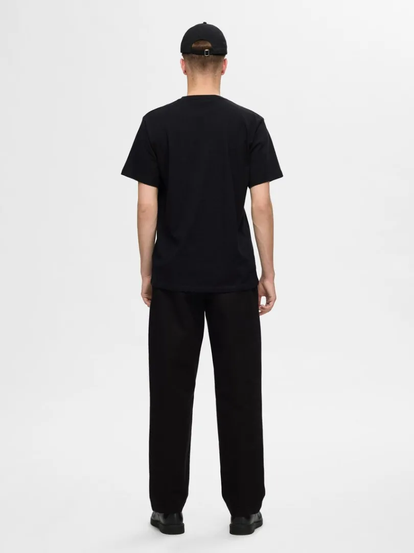 broderet_tshirt_4-4.webp T-shirts>SELECTED BRODERET T-SHIRT Black