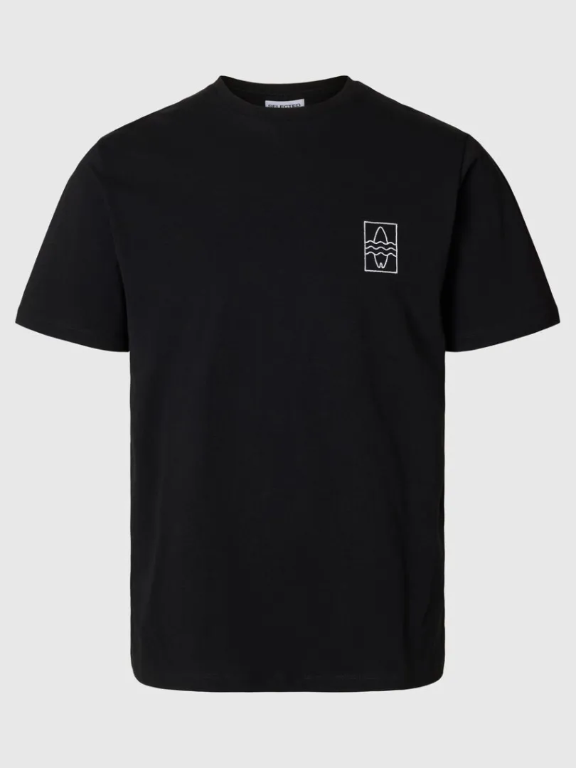 broderet_tshirt_5-4.webp T-shirts>SELECTED BRODERET T-SHIRT Black