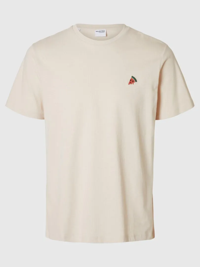 broderet_tshirt_5-5.webp T-shirts>SELECTED BRODERET T-SHIRT Beige
