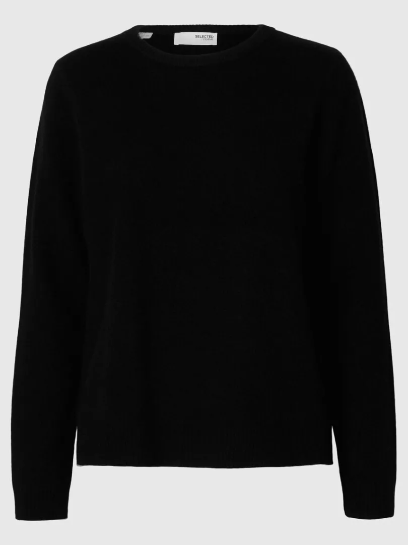 cashmere_striktrje_5-2.webp Strik>SELECTED 100% CASHMERE STRIKTRØJE Black