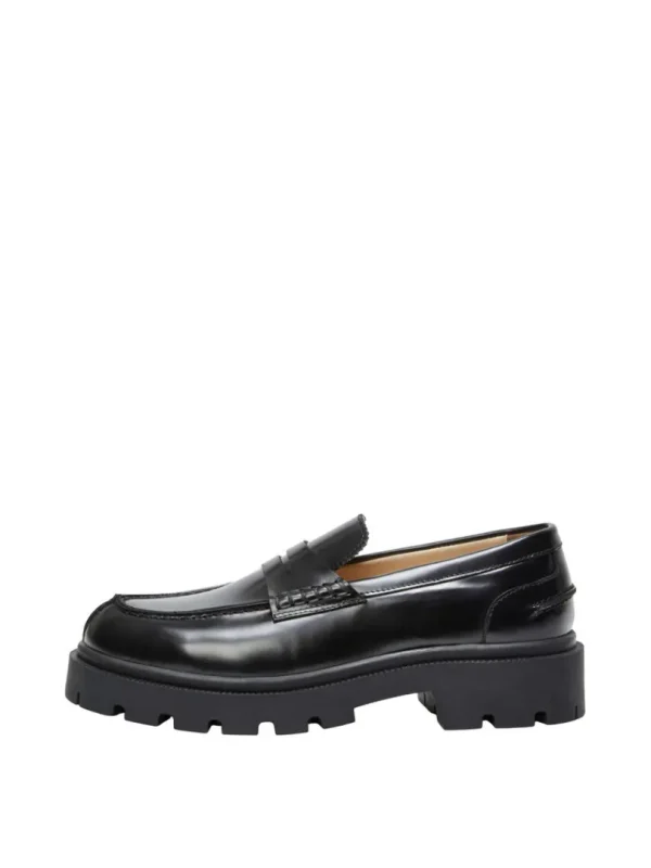 Sko>SELECTED CHUNKY LOAFERS Black