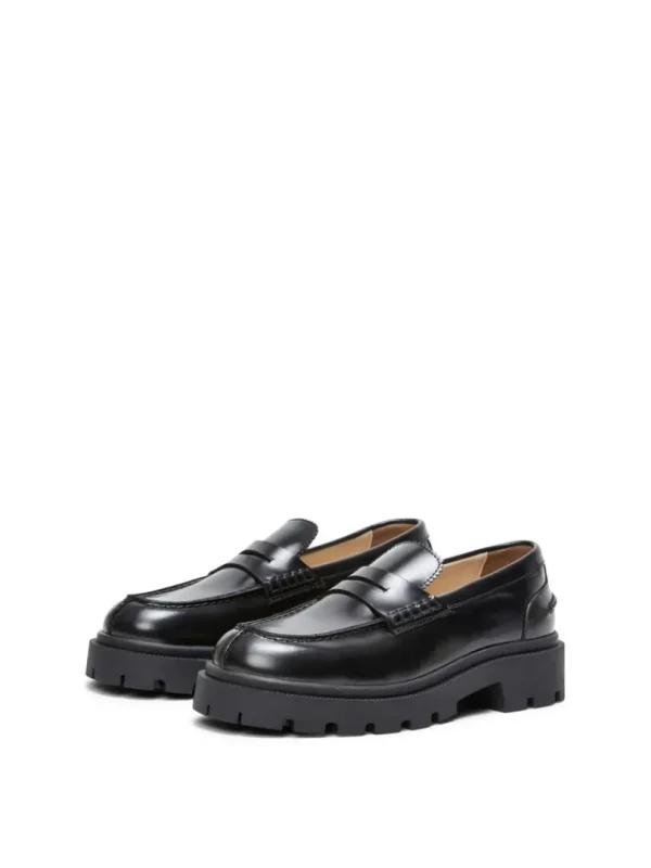 Sko>SELECTED CHUNKY LOAFERS Black