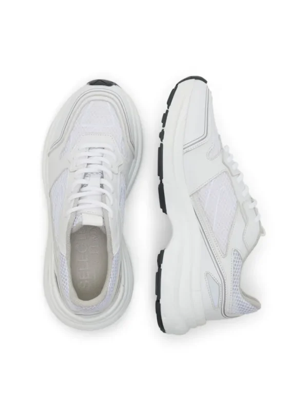 Sko>SELECTED CHUNKY SNEAKERS White