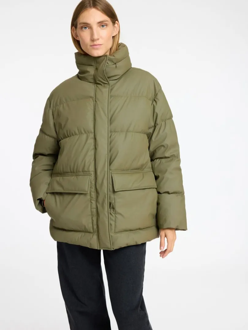 coated_dynejakke_2-2.webp Overtøj>SELECTED COATED DYNEJAKKE Green