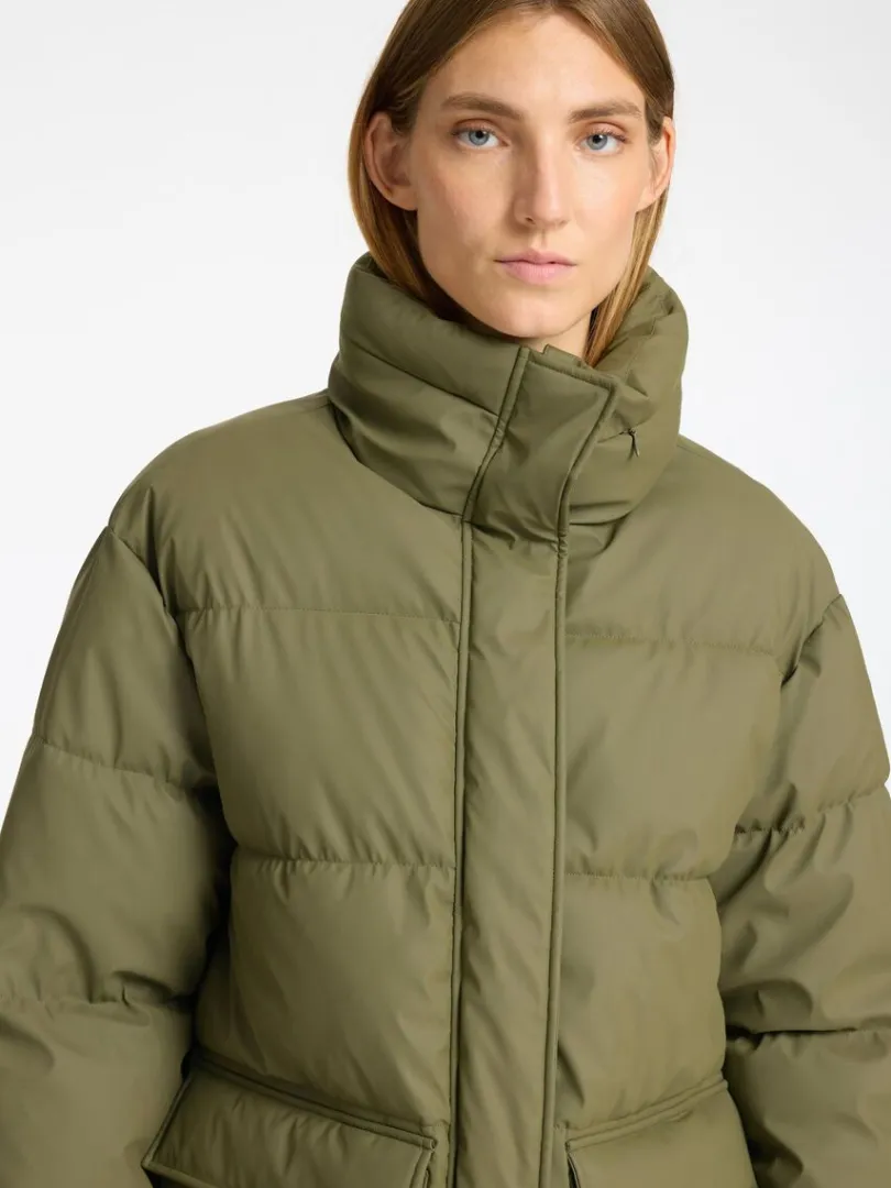 coated_dynejakke_3-2.webp Overtøj>SELECTED COATED DYNEJAKKE Green