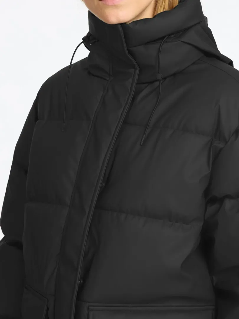 coated_dynejakke_3.webp Overtøj>SELECTED COATED DYNEJAKKE Black