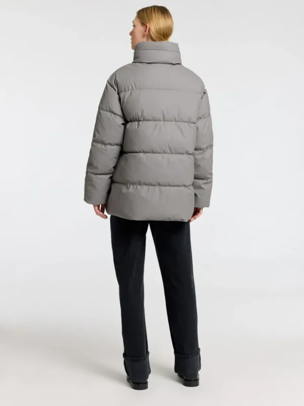 Overtøj>SELECTED COATED DYNEJAKKE Grey