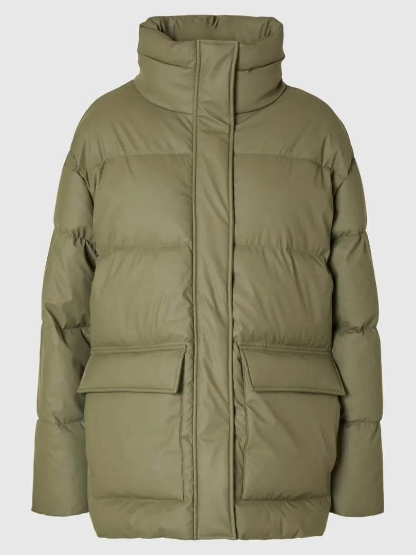 coated_dynejakke_5-2.webp Overtøj>SELECTED COATED DYNEJAKKE Green