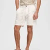 Shorts>SELECTED COMFORT FIT SHORTS White