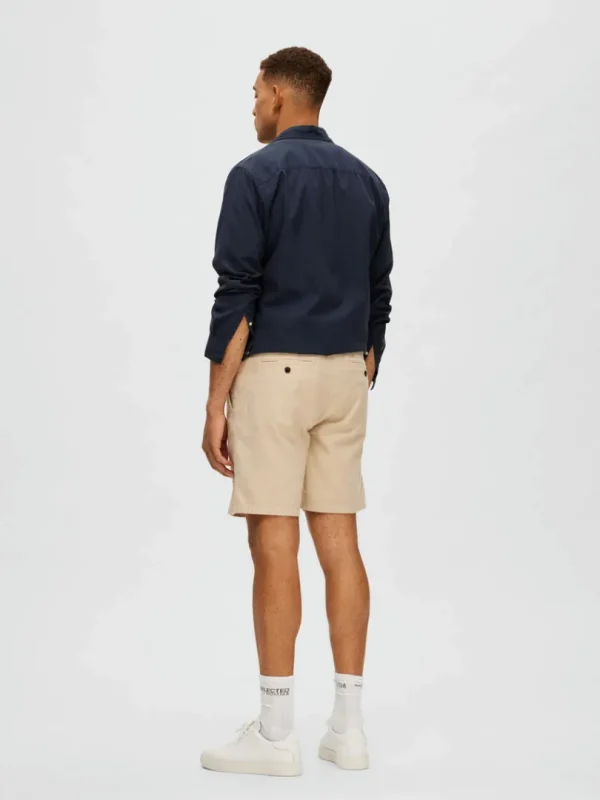 Shorts>SELECTED COMFORT FIT SHORTS Beige