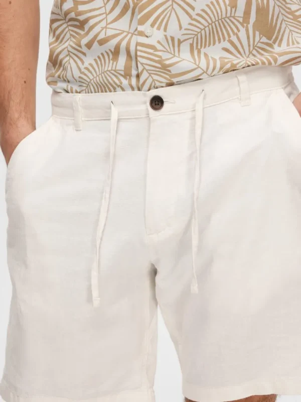 Shorts>SELECTED COMFORT FIT SHORTS White