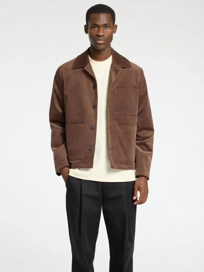 corduroy_blazer_0.webp Jakkesæt & Blazers>SELECTED CORDUROY BLAZER Brown