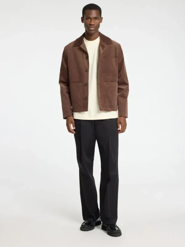 Jakkesæt & Blazers>SELECTED CORDUROY BLAZER Brown