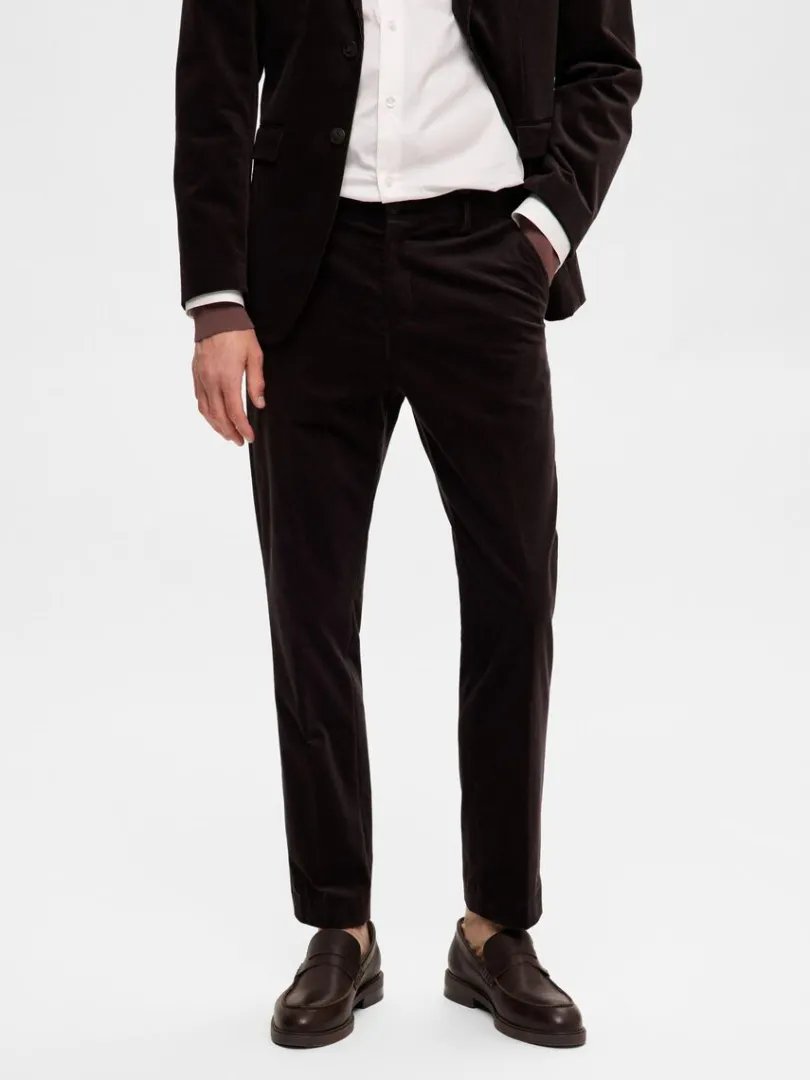 corduroy_bukser_0.webp Bukser | Jakkesæt & Blazers>SELECTED CORDUROY BUKSER Brown