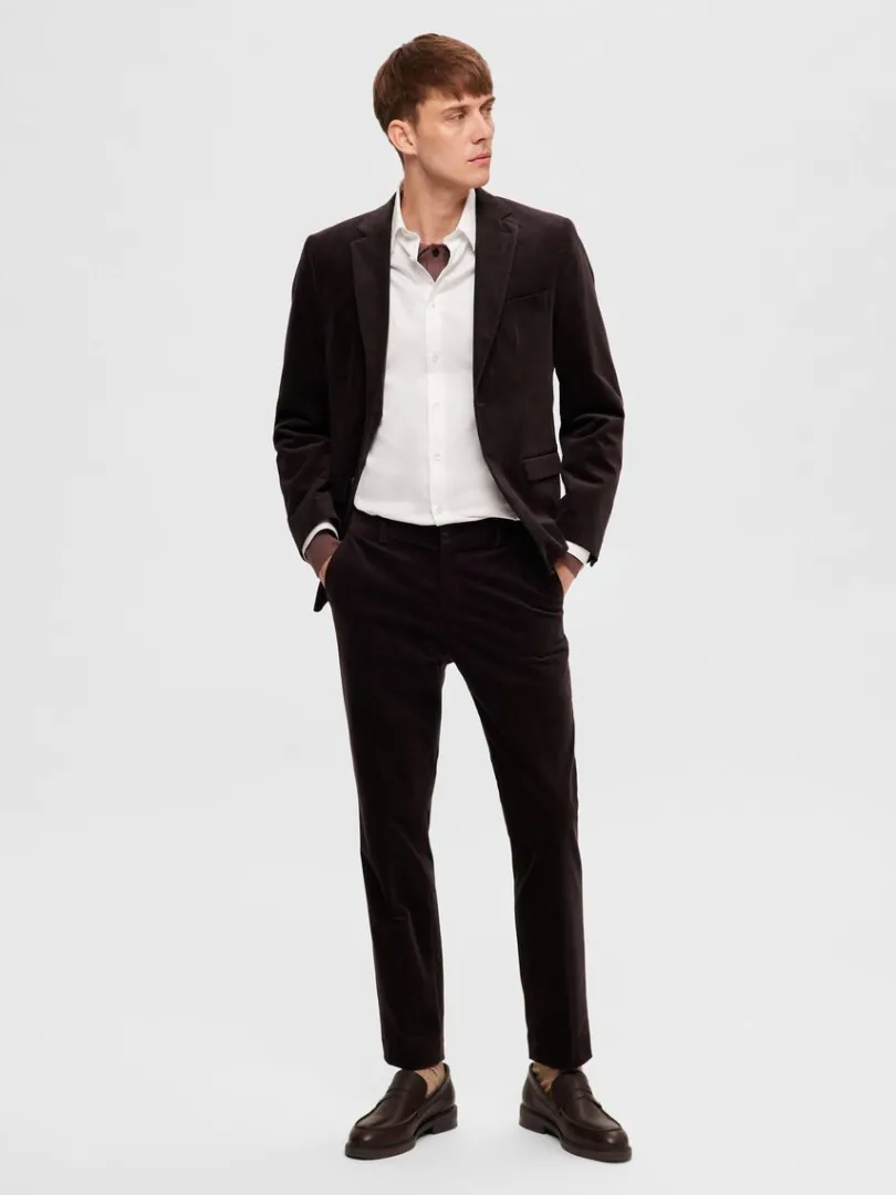 corduroy_bukser_1.webp Bukser | Jakkesæt & Blazers>SELECTED CORDUROY BUKSER Brown