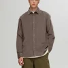 Skjorter>SELECTED CORDUROY SKJORTE Brown