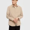 Skjorter>SELECTED CORDUROY SKJORTE Beige