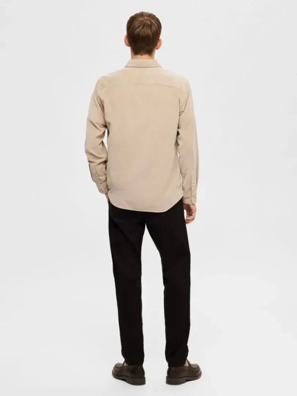 Skjorter>SELECTED CORDUROY SKJORTE Beige