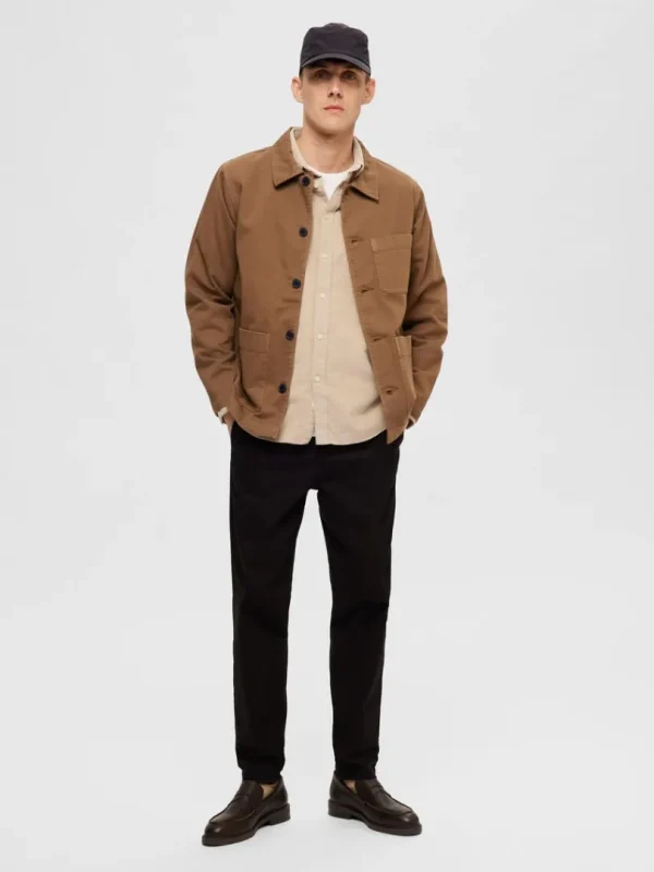Skjorter>SELECTED CORDUROY SKJORTE Beige