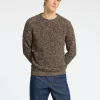 Strik>SELECTED CREW NECK STRIKTRØJE Brown