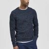 Strik>SELECTED CREW NECK STRIKTRØJE Blue
