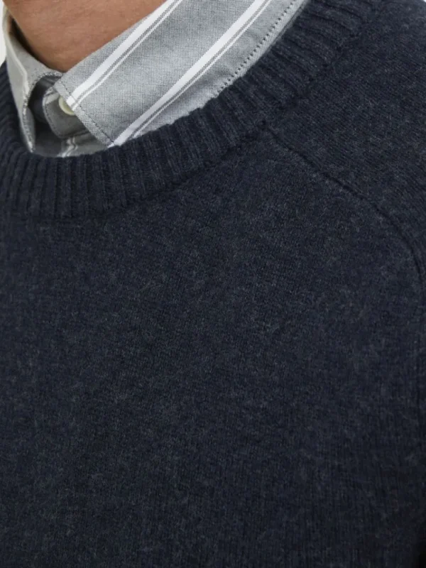 Strik>SELECTED CREW NECK STRIKTRØJE Blue