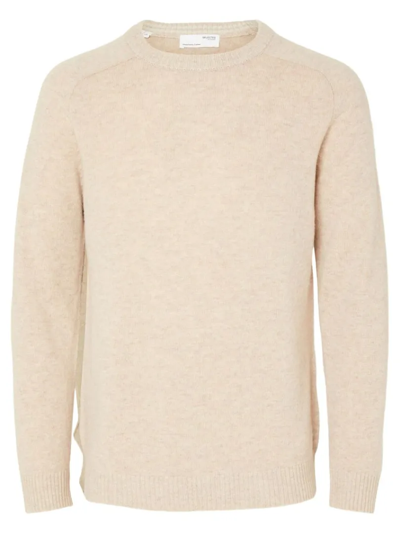 crew_neck_striktrje_4-1.webp Strik>SELECTED CREW NECK STRIKTRØJE Beige