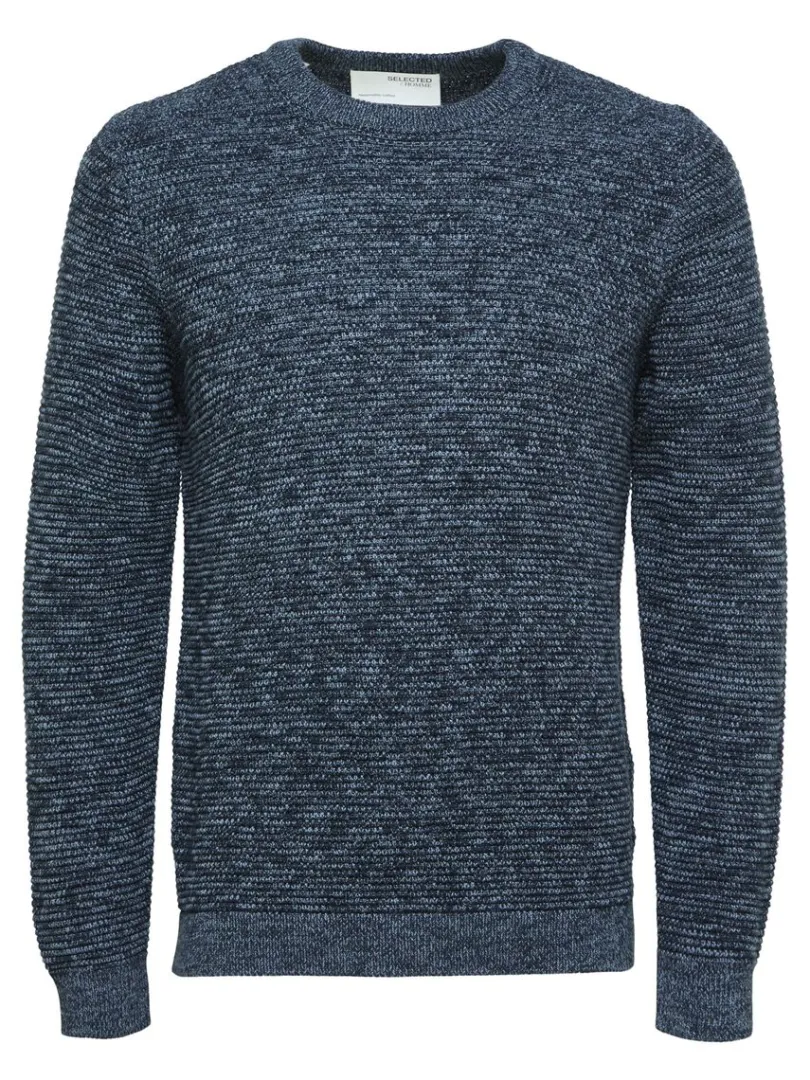 crew_neck_striktrje_4-7.webp Strik>SELECTED CREW NECK STRIKTRØJE Blue