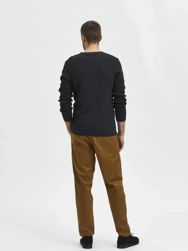 Strik>SELECTED CREW NECK STRIKTRØJE Grey