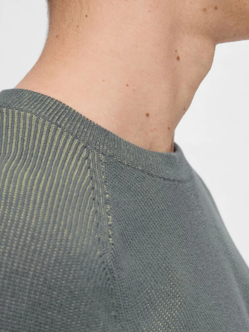 crewneck_i_bomuld_pullove_3.webp Strik>SELECTED CREWNECK I BOMULD PULLOVER Blue