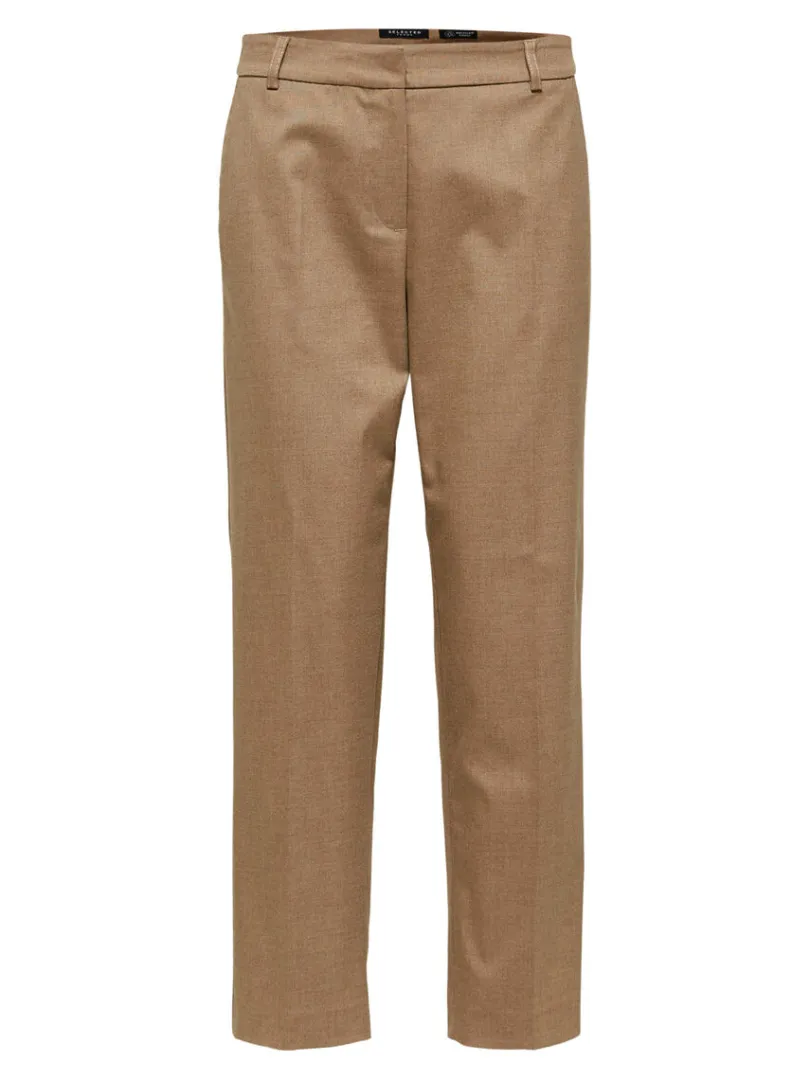cropped_bukser_5-1.webp Bukser | Jakkesæt & Blazers>SELECTED CROPPED BUKSER Brown