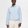 Skjorter>SELECTED CROPPED SKJORTE Blue