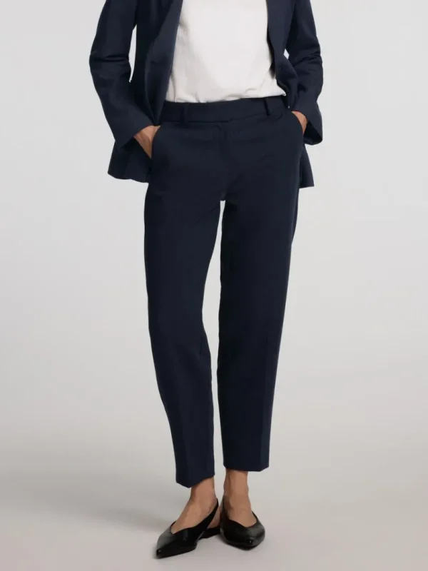 Bukser>SELECTED CROPPED TAPERED BUKSER Blue