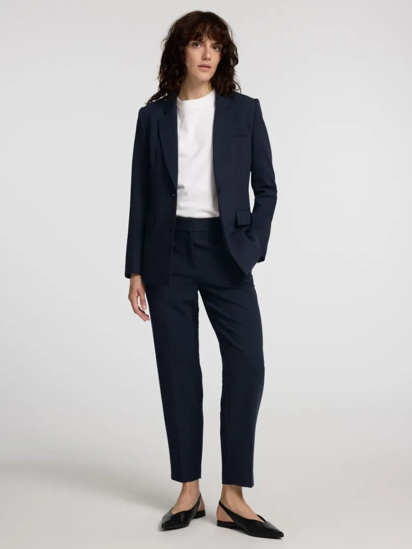 cropped_tapered_bukser_1-2.webp Bukser>SELECTED CROPPED TAPERED BUKSER Blue