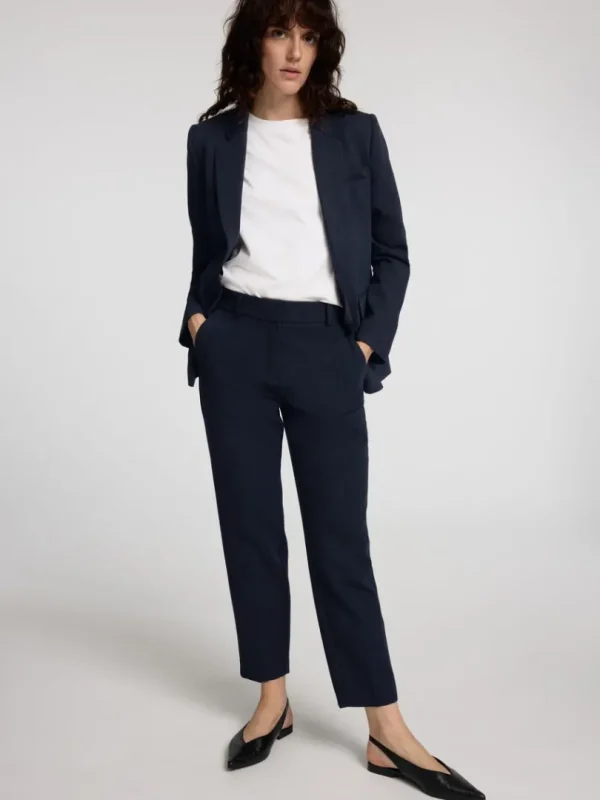 Bukser>SELECTED CROPPED TAPERED BUKSER Blue