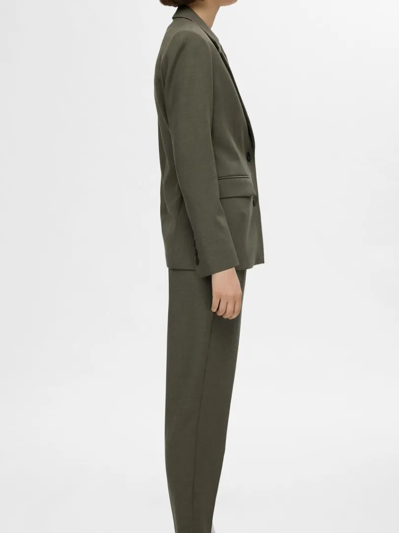 cropped_tapered_bukser_2.webp Bukser>SELECTED CROPPED TAPERED BUKSER Green