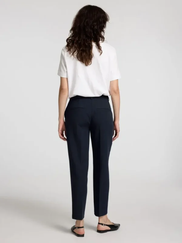 Bukser>SELECTED CROPPED TAPERED BUKSER Blue