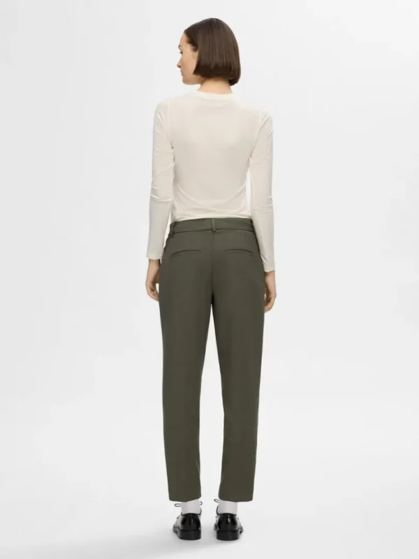 Bukser>SELECTED CROPPED TAPERED BUKSER Green