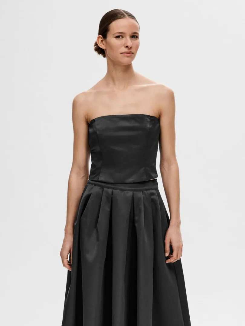 cropped_tubetop_0.webp Toppe Og Bluser>SELECTED CROPPED TUBE-TOP Black
