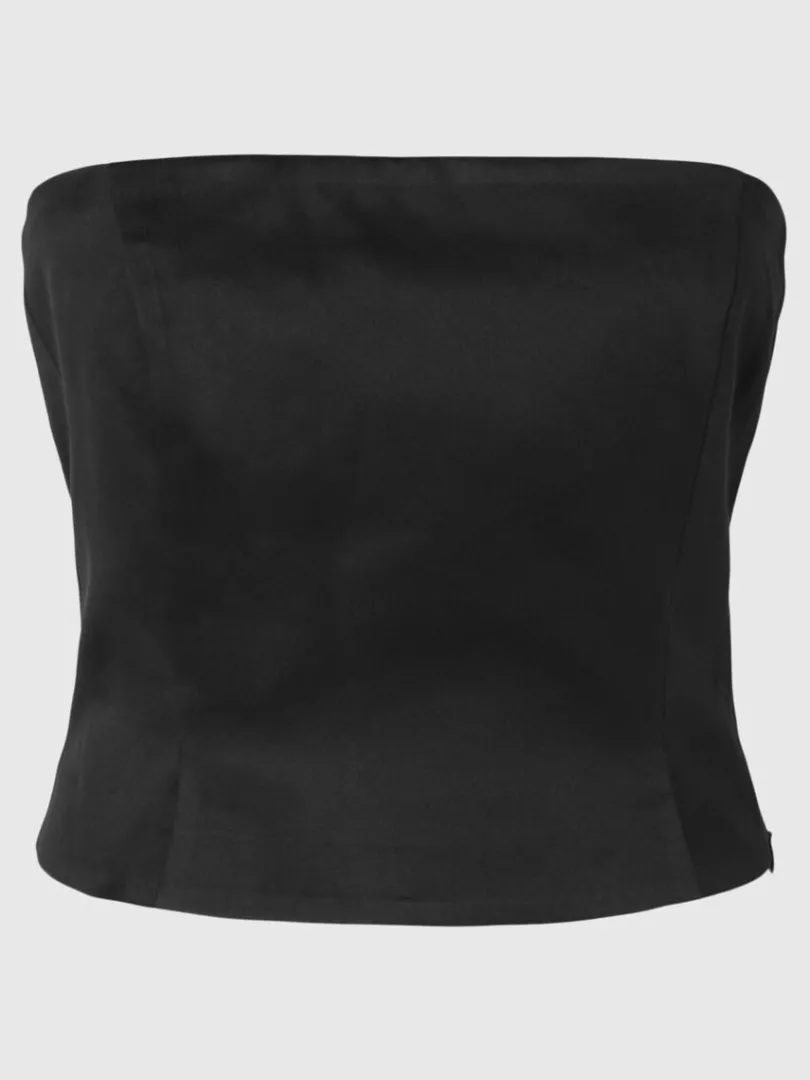 cropped_tubetop_5.webp Toppe Og Bluser>SELECTED CROPPED TUBE-TOP Black