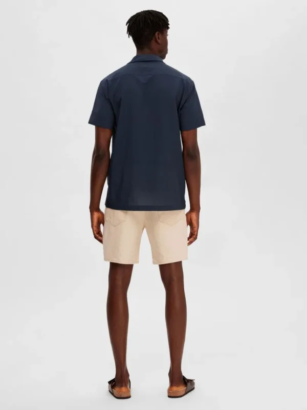 Skjorter>SELECTED CUBANSK KRAVE SKJORTE Blue