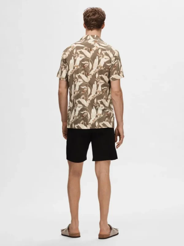 Skjorter>SELECTED CUBANSK KRAVE SKJORTE Brown