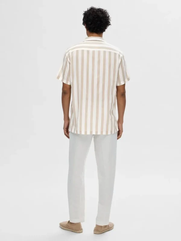 Skjorter>SELECTED CUBANSK KRAVE SKJORTE Beige