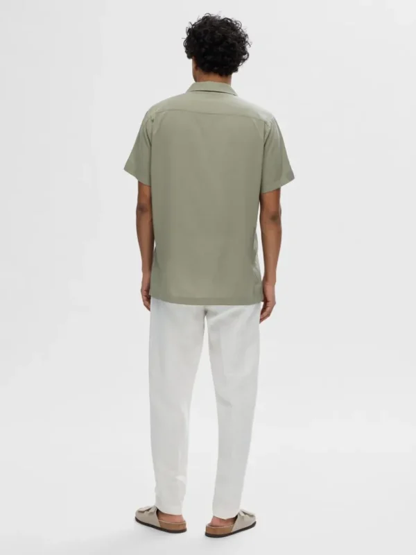 Skjorter>SELECTED CUBANSK KRAVE SKJORTE Green