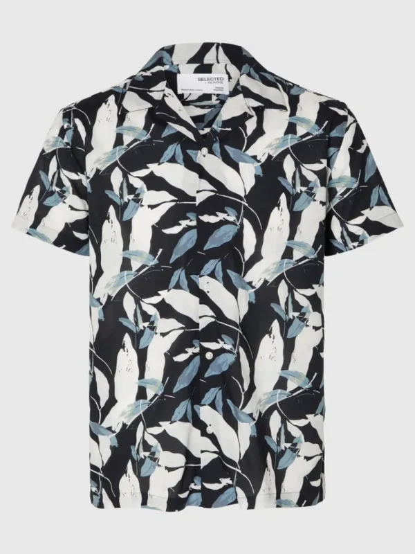 Skjorter>SELECTED CUBANSK KRAVE SKJORTE Blue